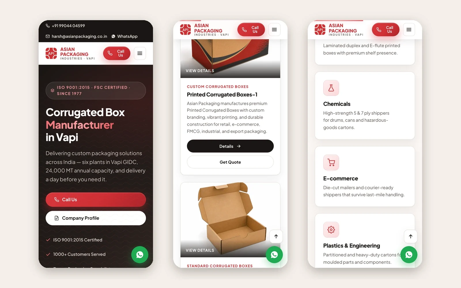 The site on phones