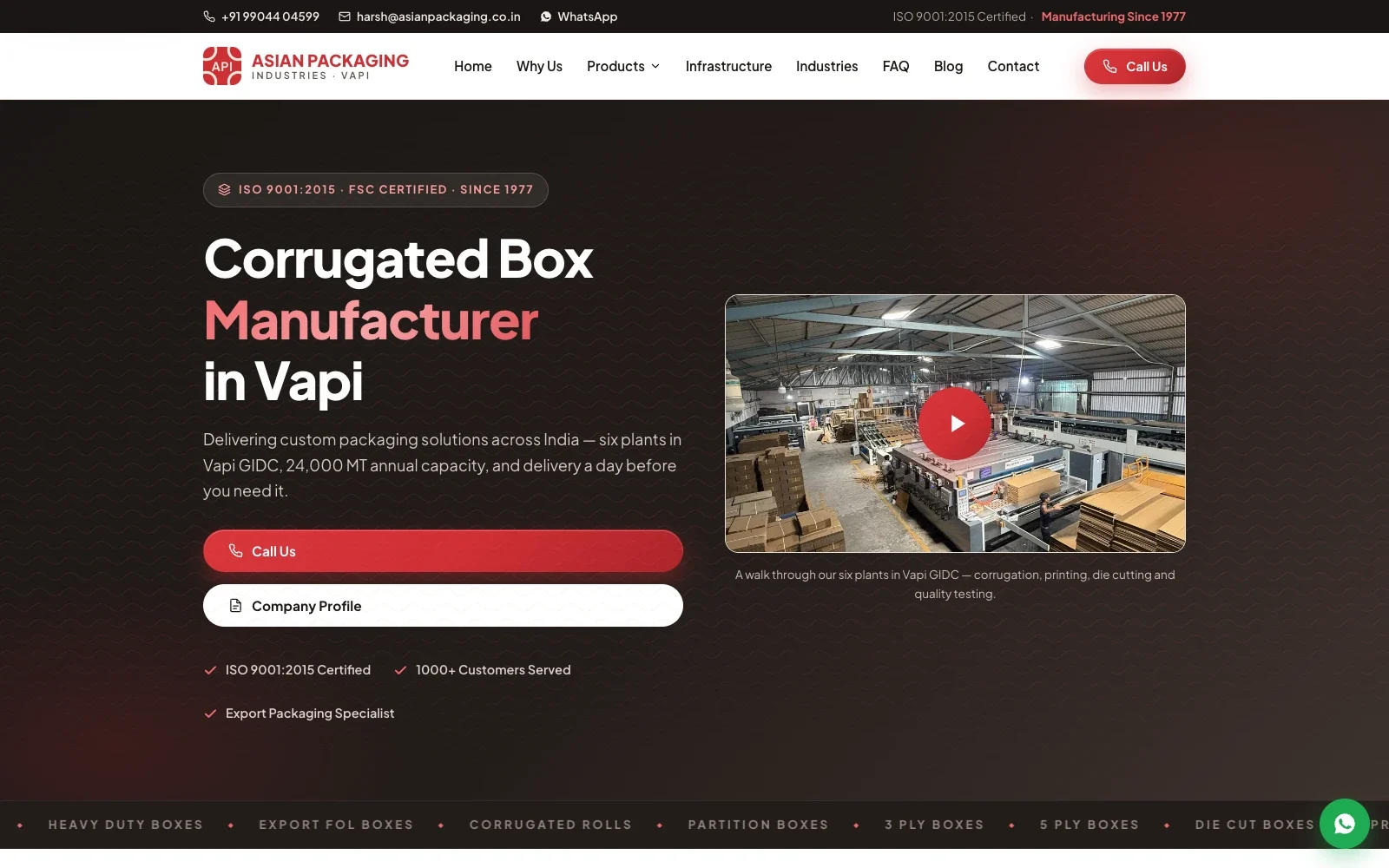 Asian Packaging project by Liftup Technologies