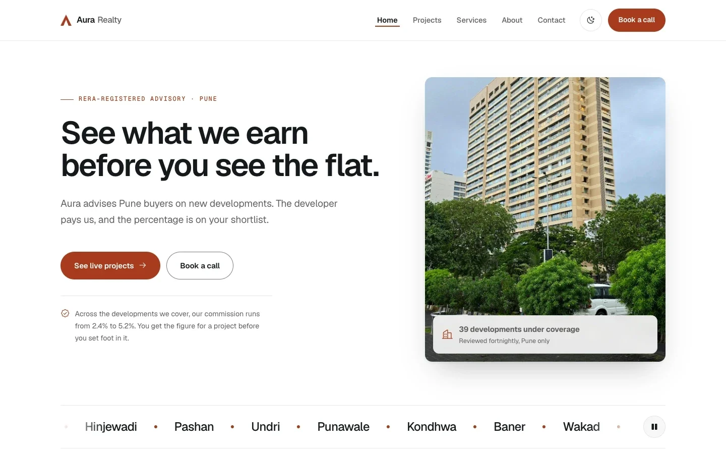 Aura Realty project by Liftup Technologies
