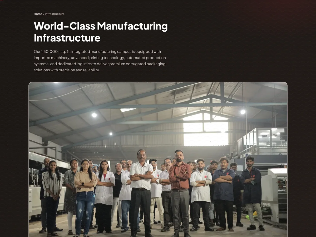 The team inside the plant