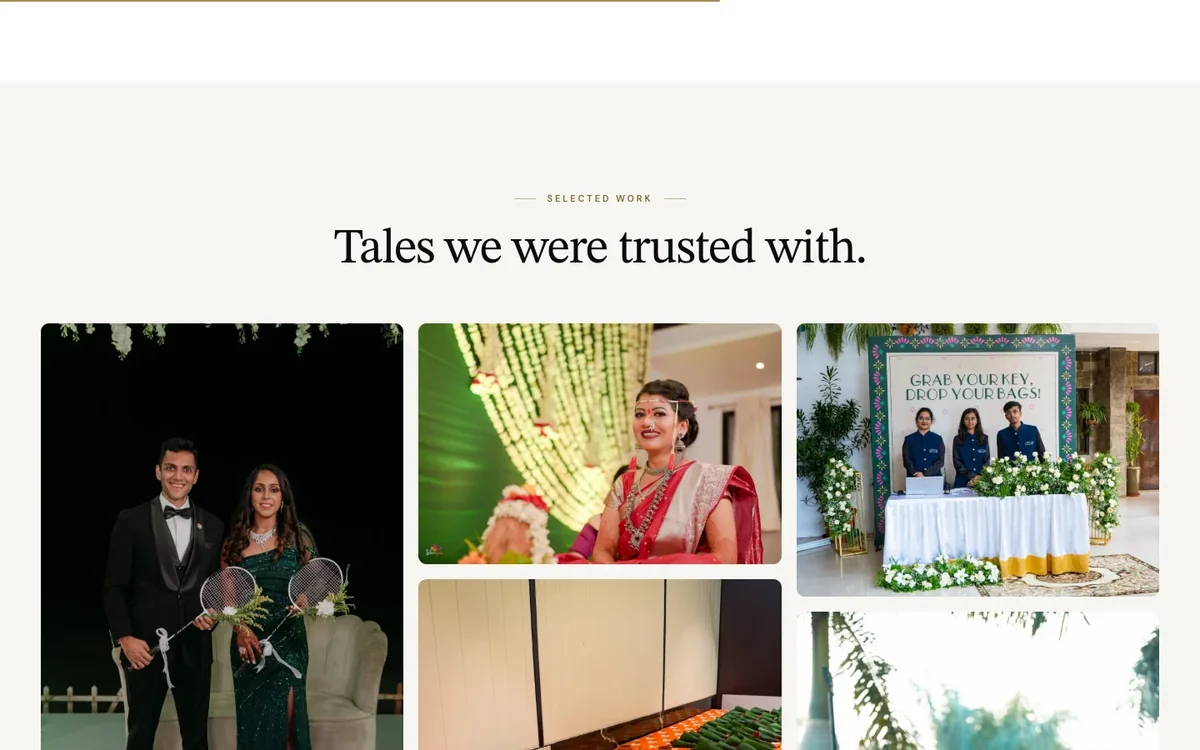 Selected weddings