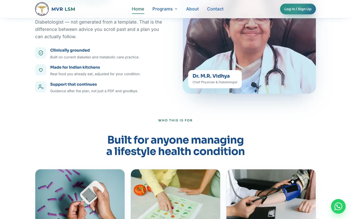 Programs led by the Chief Diabetologist