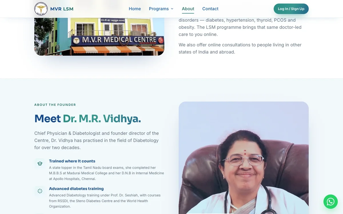 Meet Dr. M.R. Vidhya