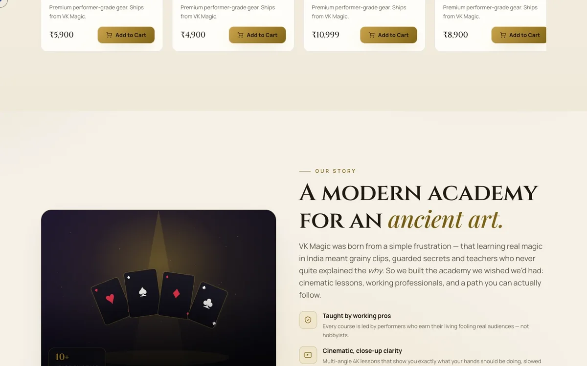 The academy’s story