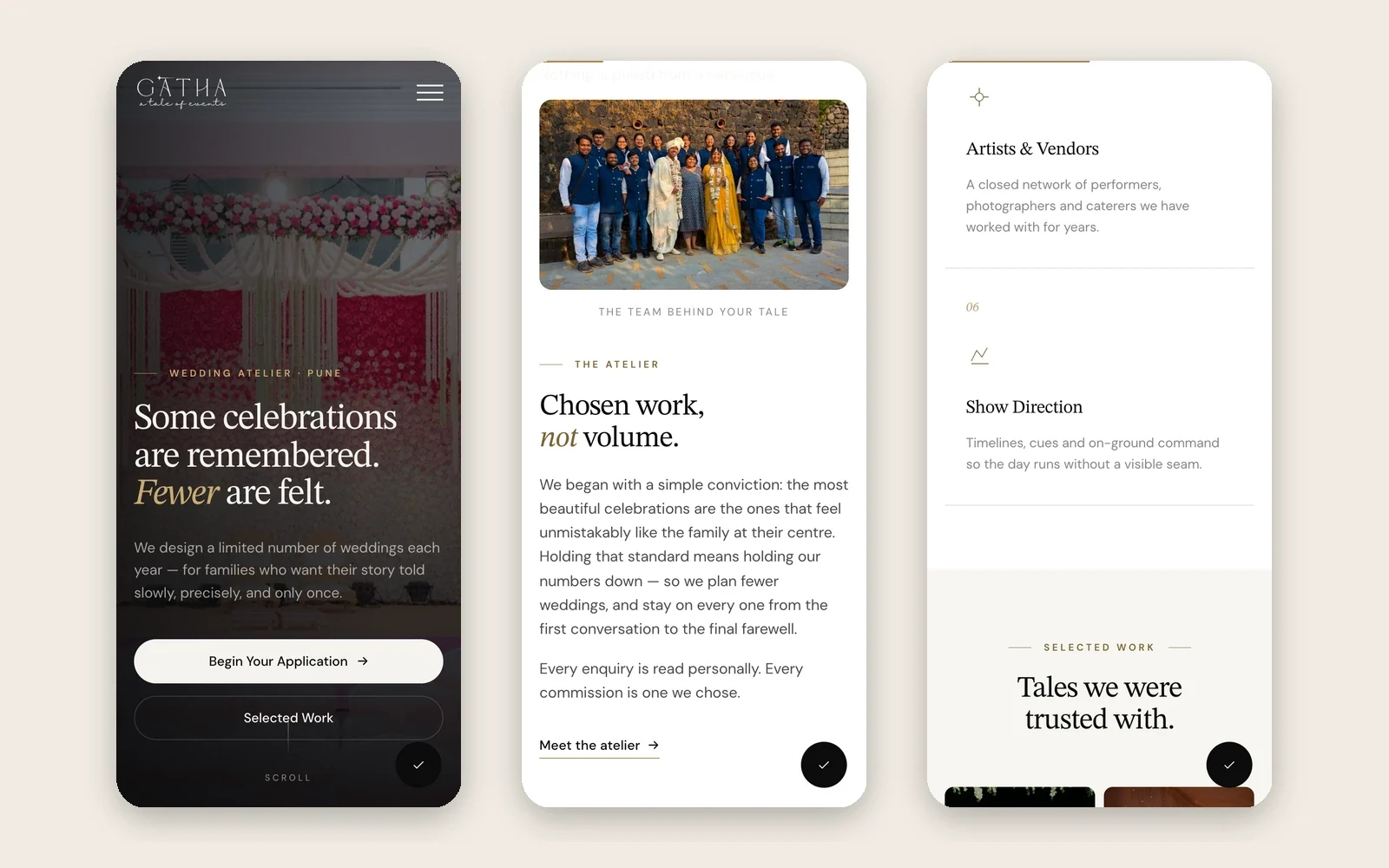 The site on phones