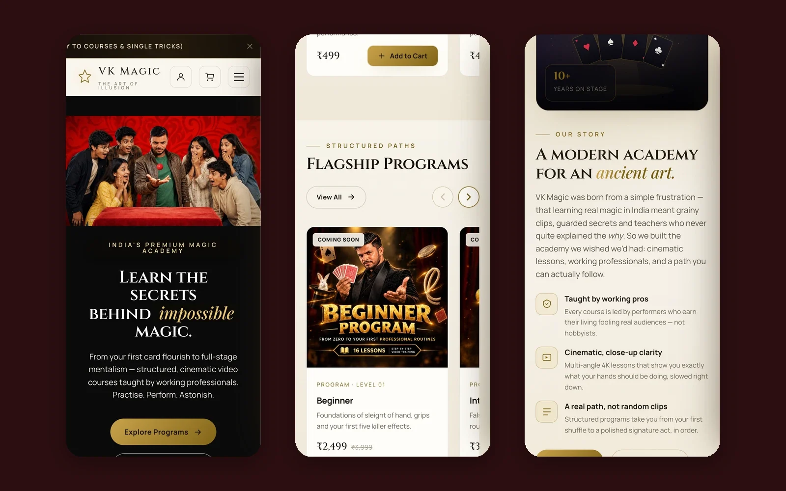 The site on phones